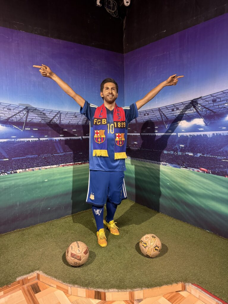 Wax model of Lionel Messi